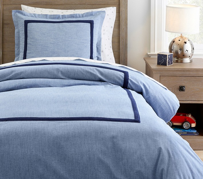 Braided Trim Duvet Cover &amp; Shams