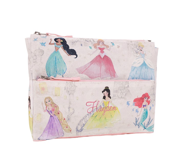 Mackenzie Disney Princess Castle Shimmer Supplies Pouch Pottery Barn Kids