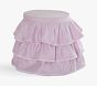 Madeline Vanity Stool, Pink Ruffles