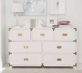 Gemma Campaign Extra Wide Kids Dresser Pottery Barn Kids