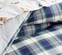 Reversible Plaid Organic Duvet Cover &amp; Shams