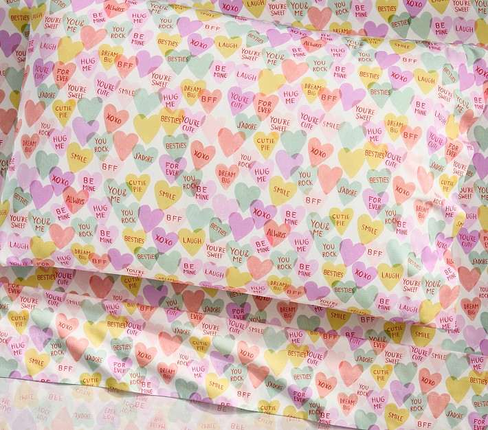 Rifle Paper Co. Candy Heart Organic Sheet Set