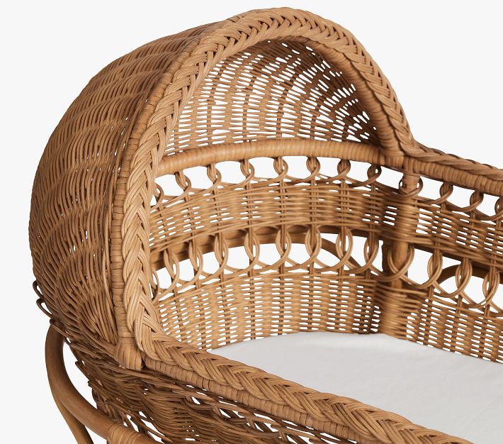 Antique wicker bassinet mattress online