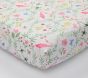 Penelope Floral Organic Crib Fitted Sheet