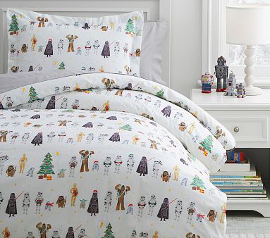 Bundle of 2 sets Pottery Barn Kids Star Wars Twin Quilt+1 Sham+1 Euro factory