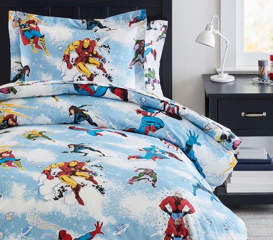 Marvel Heroes Glow-in-the-Dark Duvet Cover