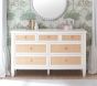 Ava Regency Caned 7-Drawer Dresser (56w x 19d&quot;)