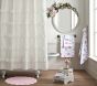 LoveShackFancy Eyelet Ruffled Shower Curtain