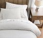 Check Organic Duvet Cover &amp; Shams