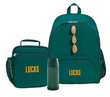 Green Dino Quildted Backpacks Green Dino Quildted Backpacks