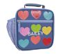 Mackenzie Rainbow Glitter Hearts Lunch Boxes