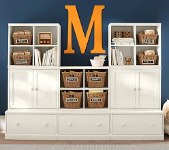 Cameron 3-Cubby Wall Storage System with Cabinets