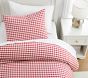 Check Organic Duvet Cover &amp; Shams