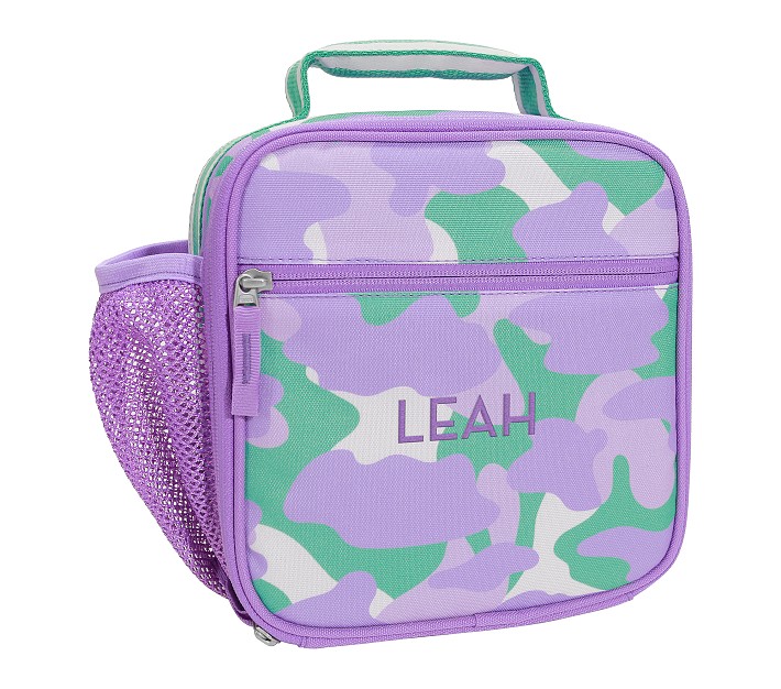 Mackenzie Lavender Sporty Camo Reflective Lunch Boxes