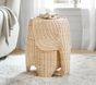 Rattan Elephant Side Table (22&quot;)