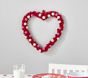 Valentines Pom Pom Heart Wreath