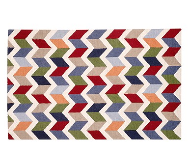 Pottery Barn Kids wool chevron rug 5’x buy 8’