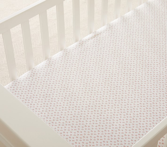 Emily &amp; Meritt Rosebud Crib Fitted Sheet