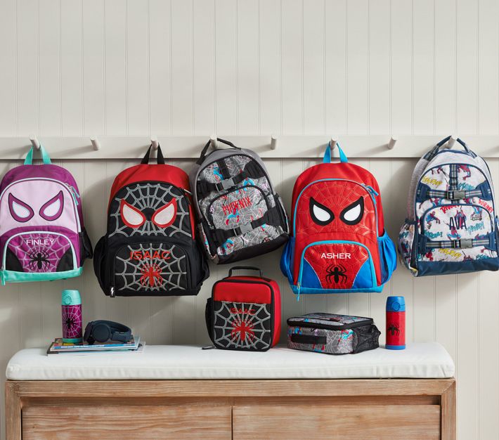 Mackenzie Marvel s Spider Man Heroes Glow in the Dark Backpacks Pottery Barn Kids