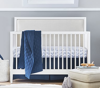 Parker Upholstered 3 in 1 Convertible Crib Pottery Barn Kids