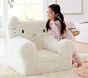 Hello Kitty&#174; Ivory Faux-Fur Anywhere Chair&#174;