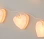 Paper Mache Heart String Lights