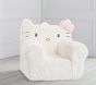 Hello Kitty&#174; Ivory Faux-Fur Anywhere Chair&#174;