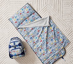 Mackenzie Gray Jax Construction Backpack and Nap Mat Bundle, Set of 2