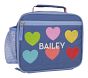 Mackenzie Rainbow Glitter Hearts Lunch Boxes