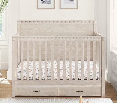 Pottery barn crib with drawers on sale