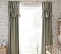 Evelyn Linen-Blend Bow Valance Blackout Curtain