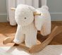 Sherpa Bunny Plush Nursery Rocker