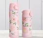 Mackenzie Pink Meredith Floral Foil Water Bottles