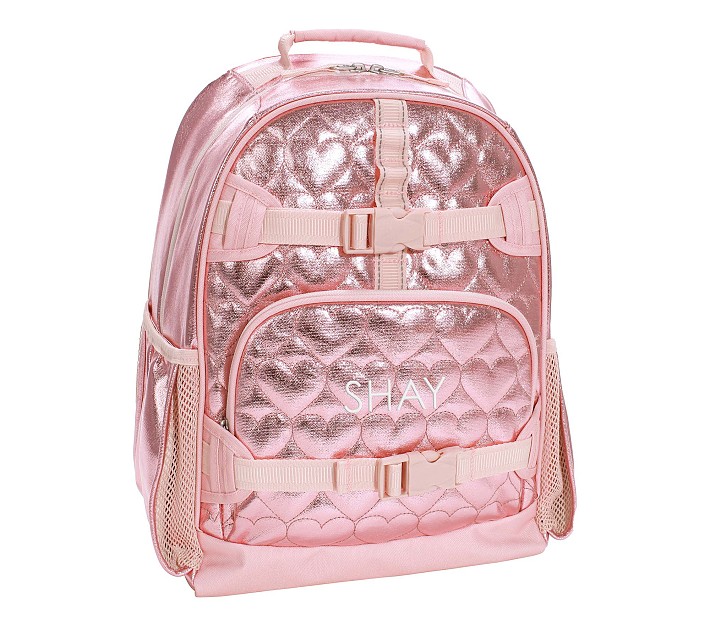 NEW Betsey good Johnson Metallic Heart Backpack