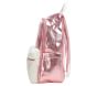 Colby Pink Metallic Sherpa Backpacks