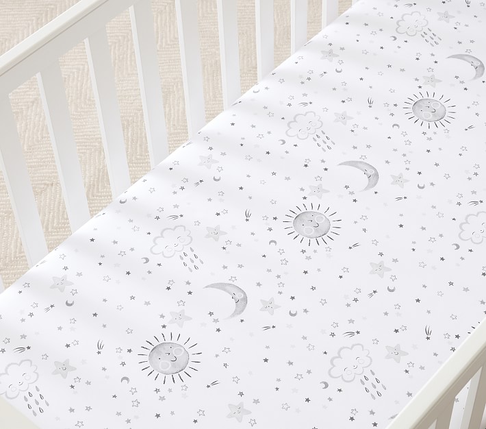 Organic Skye Crib Sheets Pottery Barn Kids