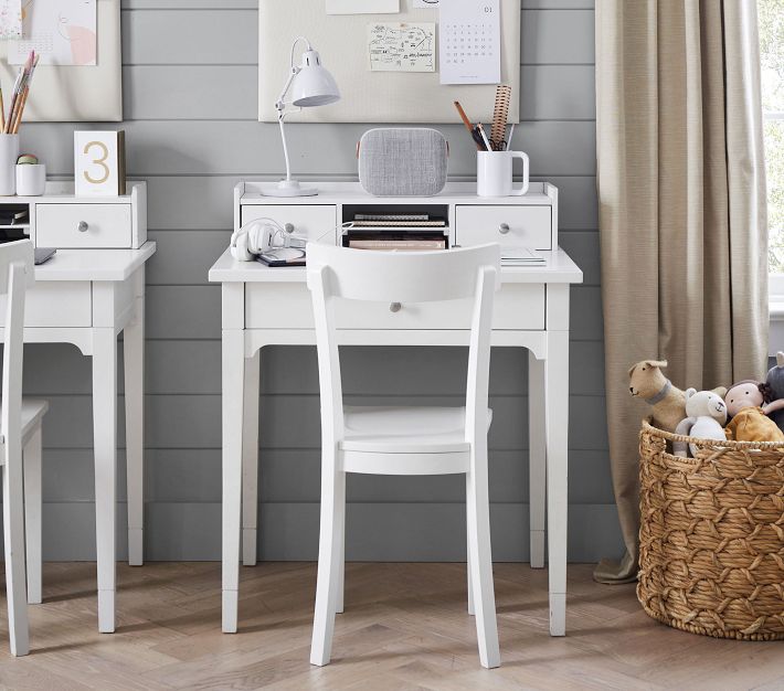 Morgan Simple Kids Desk Hutch Pottery Barn Kids