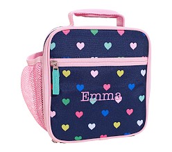 Mackenzie Navy Pink Multi Hearts Lunch Boxes