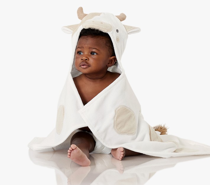 Cow Baby Hooded Towel Pottery Barn Kids