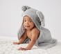 Faux-Fur Animal Baby Hooded Towels