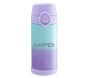 Mackenzie Lavender Aqua Ombre Sparkle Glitter Water Bottles