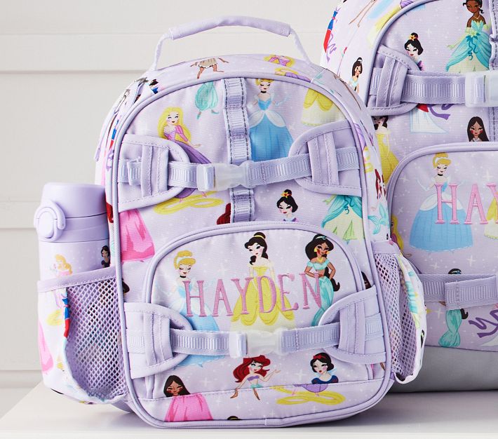 Purple disney backpack deals