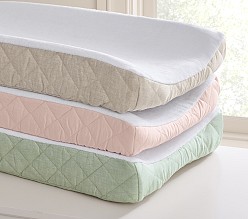 European Linen Terry Changing Pad Cover