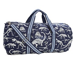 Mackenzie Navy Dinosaur Bones Glow-in-the-Dark Large Duffle Bag