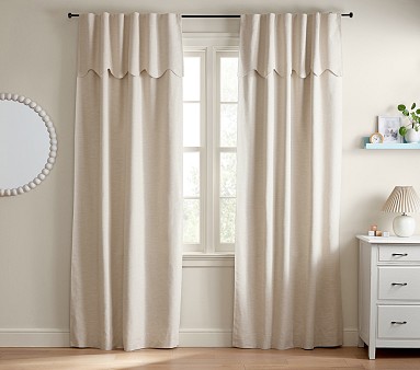 Pottery Barn Kids deals Evelyn Grey and White Curtains