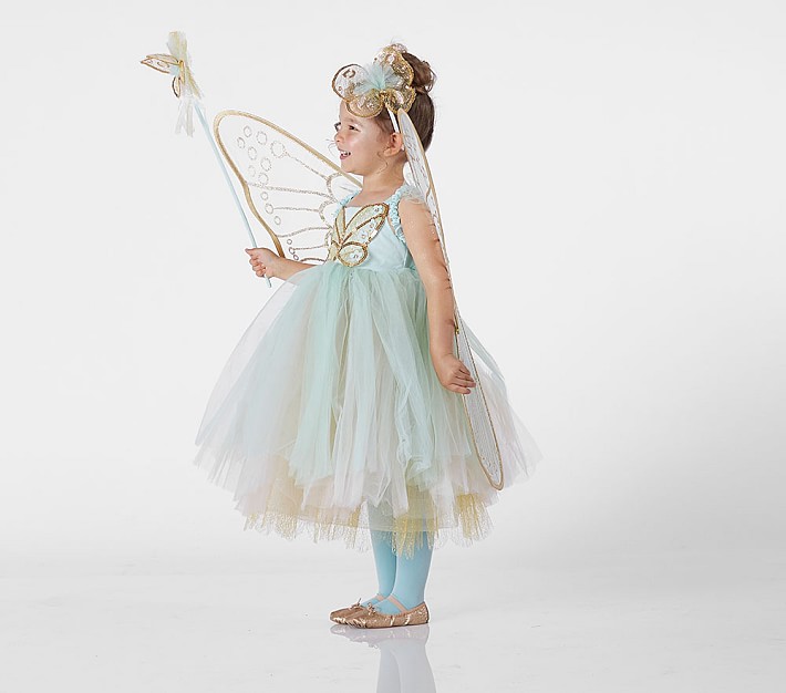 Toddler Mint Butterfly Fairy Halloween Costume