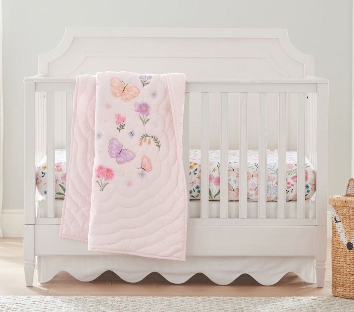 Pottery barn crib sheets girl on sale