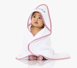 Gingham Baby Hooded Towel & Washcloths