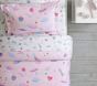 Galaxy Heart Glow-in-the-Dark Duvet Cover &amp; Shams