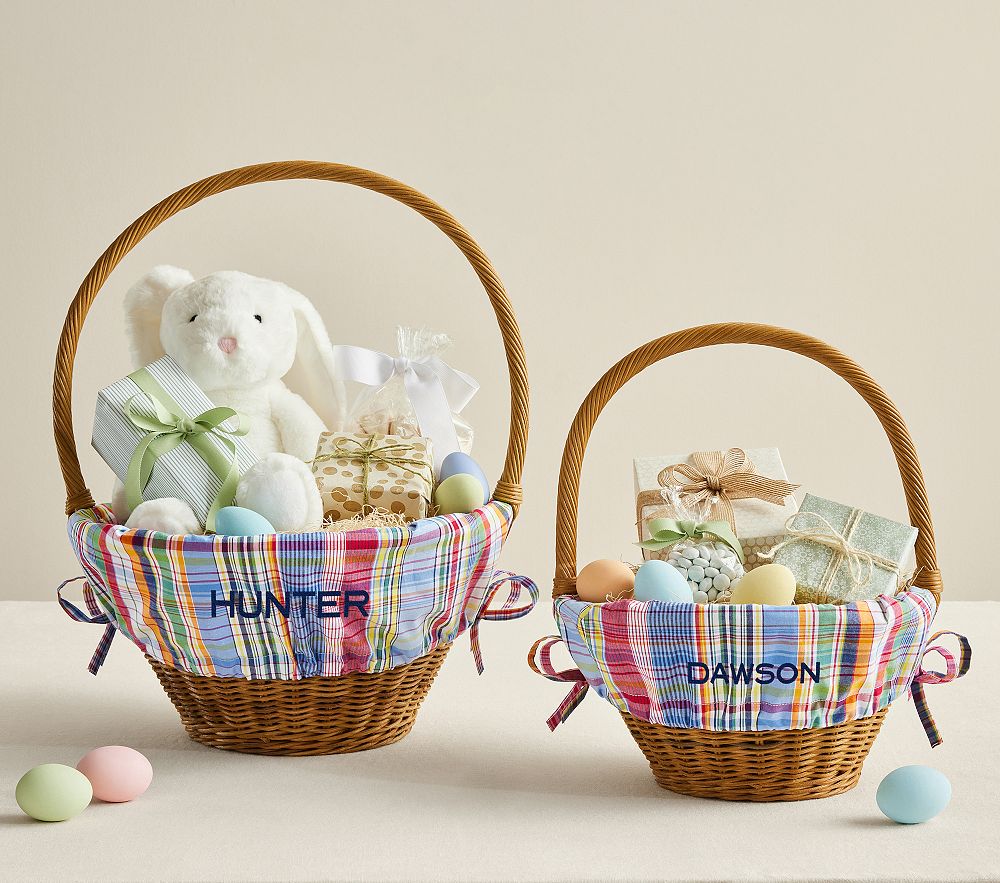 Bridgeport Plaid Easter Basket Liners